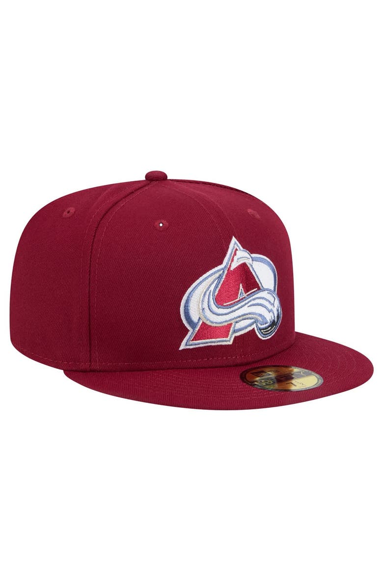 New Era Men's New Era Burgundy Colorado Avalanche Core 59FIFTY Fitted Hat, Alternate, color, Burgundy