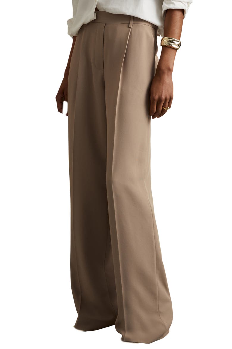 Eden Wide Leg Pants, Main, color, MINK NEUTRAL