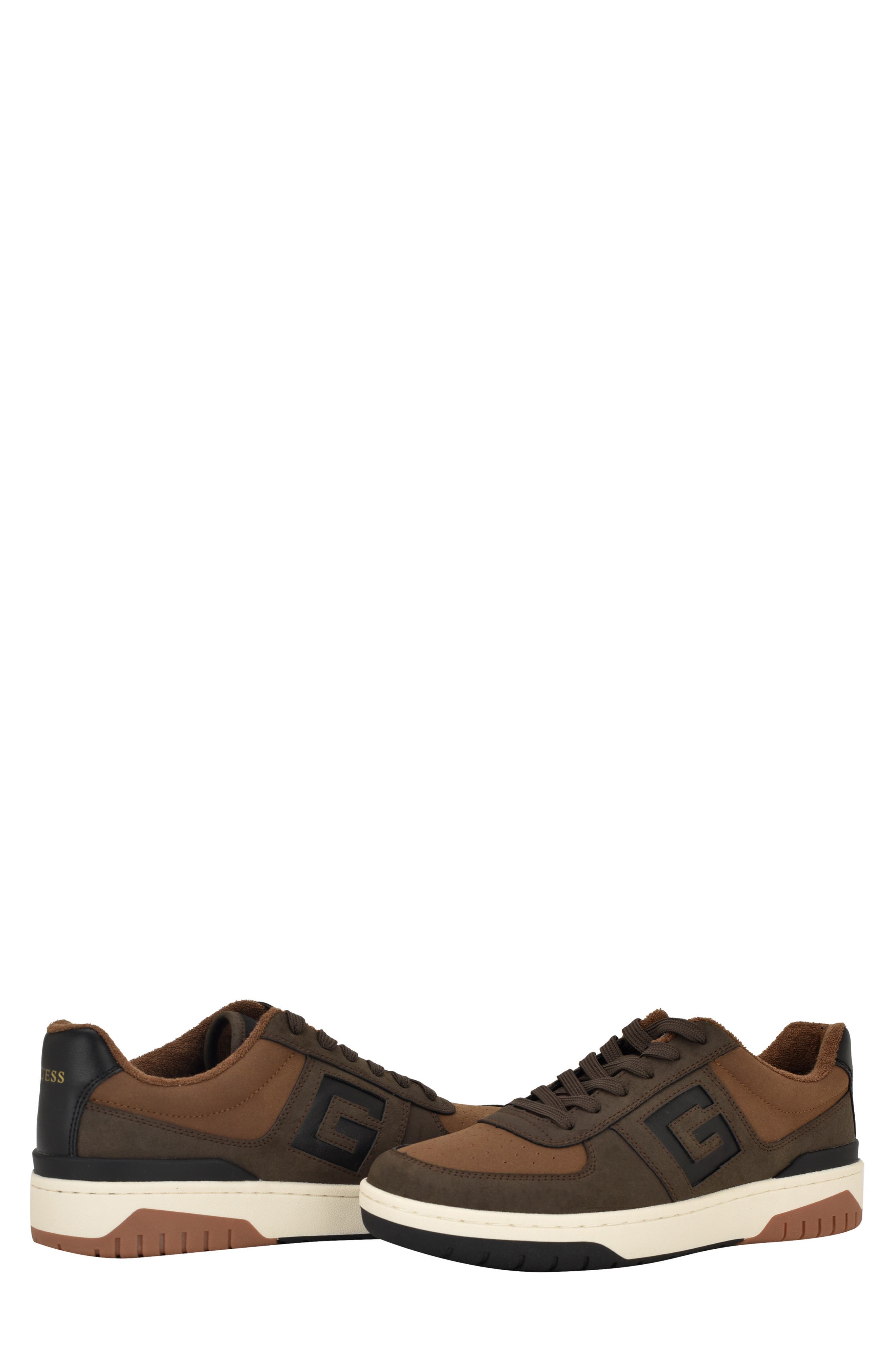 GUESS Nastele Signature G Sneaker, Alternate, color, Brown Multi