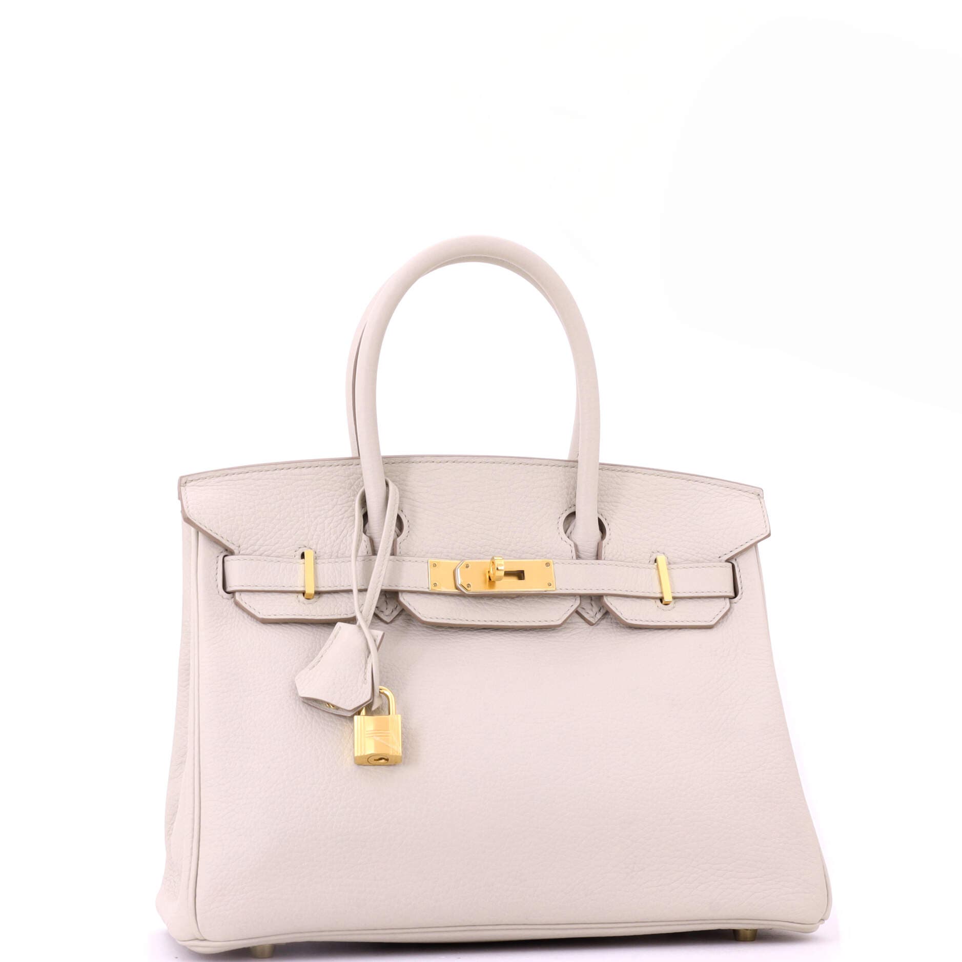 Pre-Owned Hermes Birkin Handbag Light Togo with Gold Hardware 30, Alternate, color, Beton