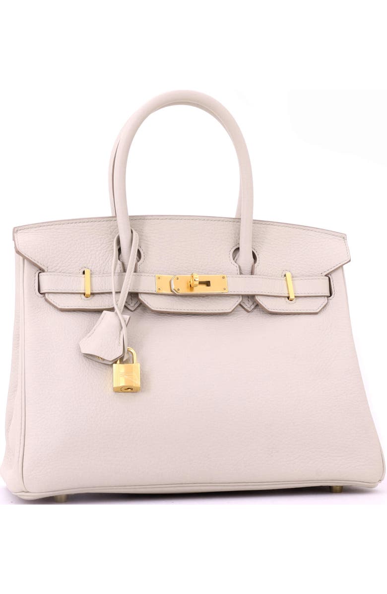 Pre-Owned Hermes Birkin Handbag Light Togo with Gold Hardware 30, Alternate, color, Beton