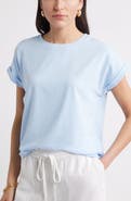Caslon® Cuff Sleeve T-Shirt