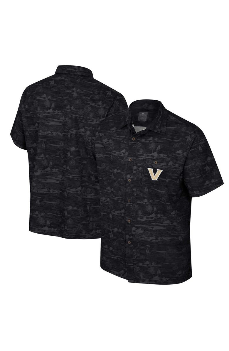 COLOSSEUM Men's Colosseum Black Vanderbilt Commodores Ozark Button-Up Shirt, Alternate, color, Black