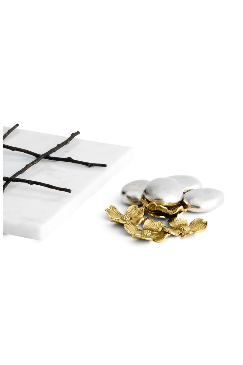 Dogwood Tic-Tac-Toe Set, Alternate, color, WHITE/ GOLD/ SILVER
