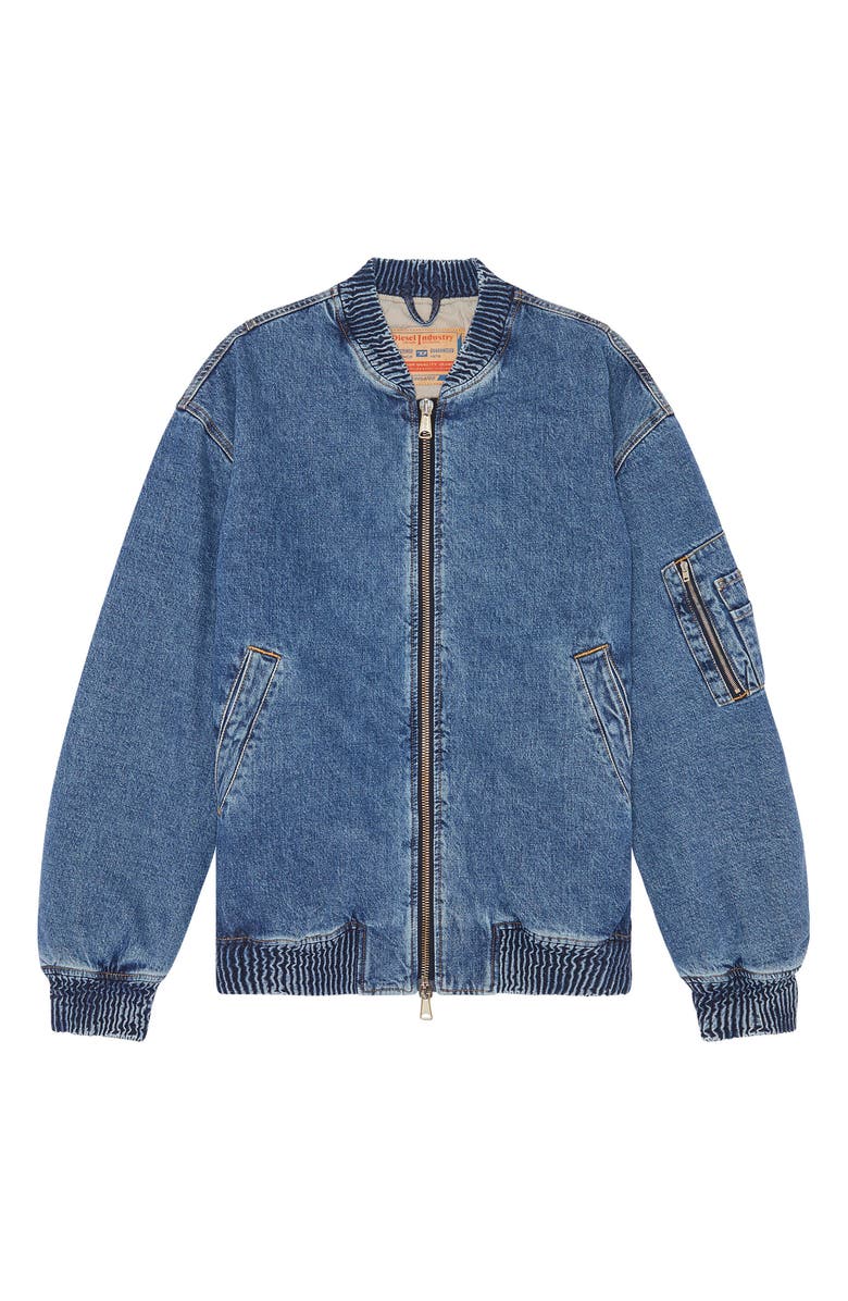 DIESEL<sup>®</sup> Weltik Denim Bomber Jacket, Alternate, color, 