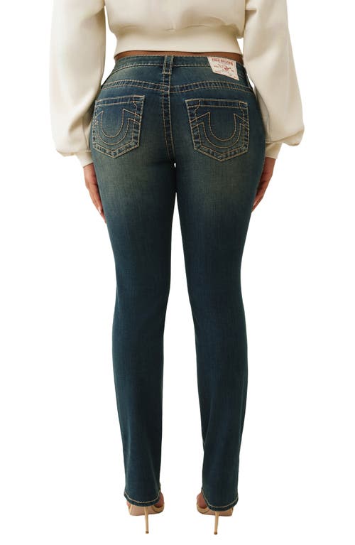 True Religion Billie Big T Mid Rise Straight Leg Jeans In Blue