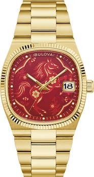 BULOVA Super Seville Year of the Horse Bracelet Watch, 37.5mm