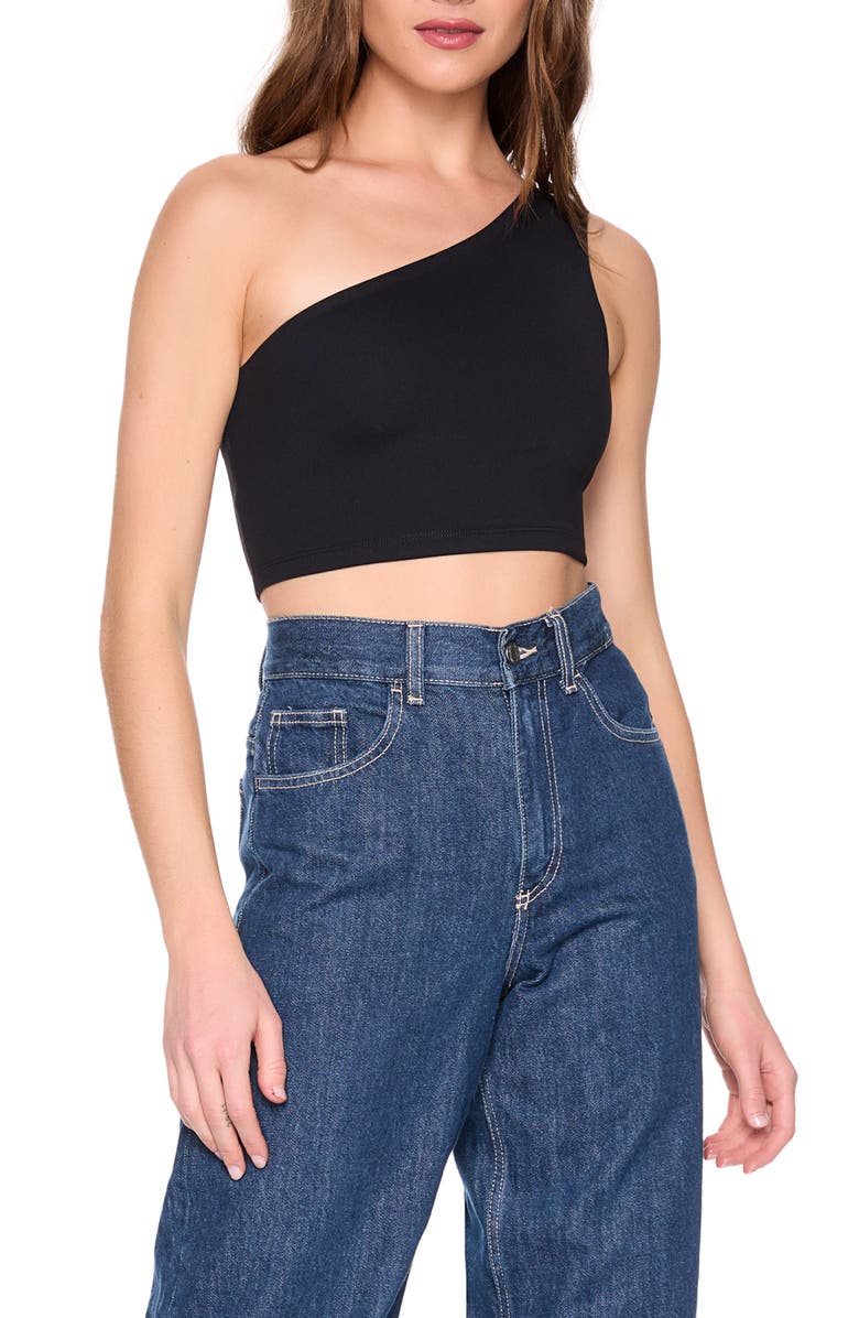 Susana Monaco One-Shoulder Crop Top, Alternate, color, 
