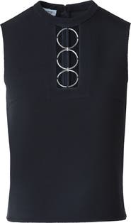 Akris punto Ring Yoke Virgin Wool Top