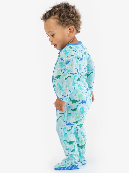 Rufflebutts Softsnooze Gender Inclusive One Piece Footie Pajamas In Blue