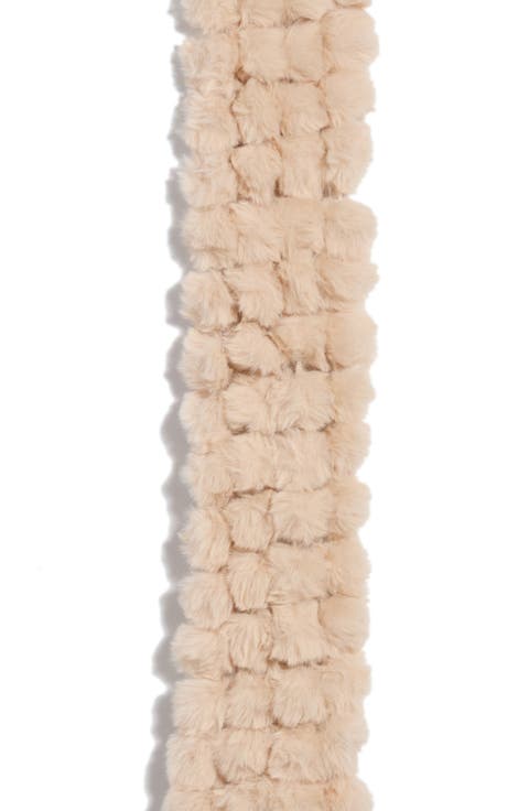 Pom Faux Fur Stole
