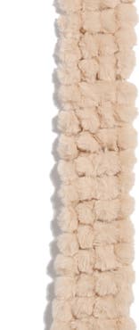 BCBG Pom Faux Fur Stole