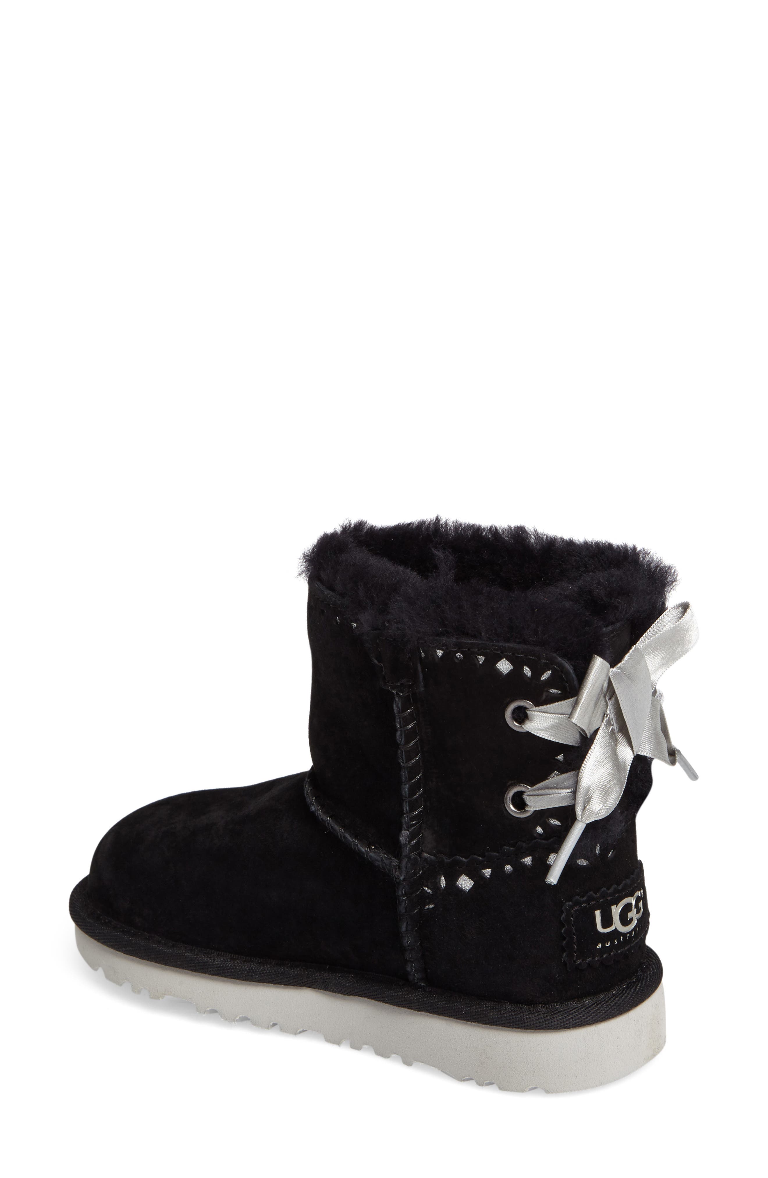 Dixi Flora Perforated Boot, Alternate, color, BLACK