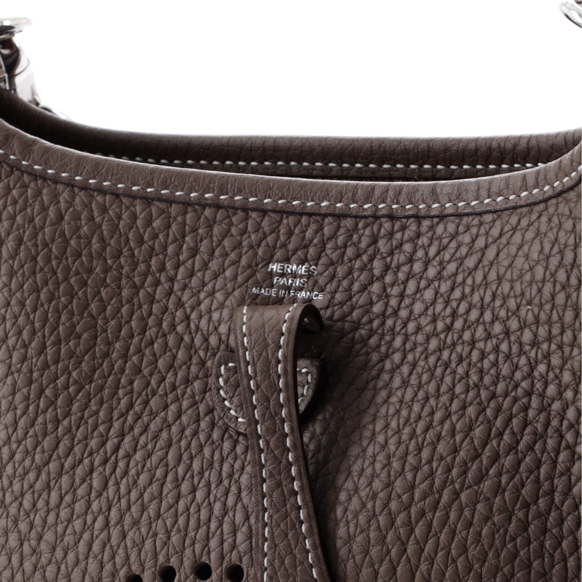 Pre-Owned Hermes Evelyne Bag Gen III Clemence TPM, Alternate, color, Etoupe