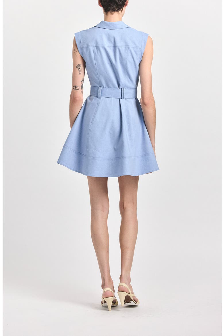 Lya Belted Shirtdress, Alternate, color, CLOUD BLUE
