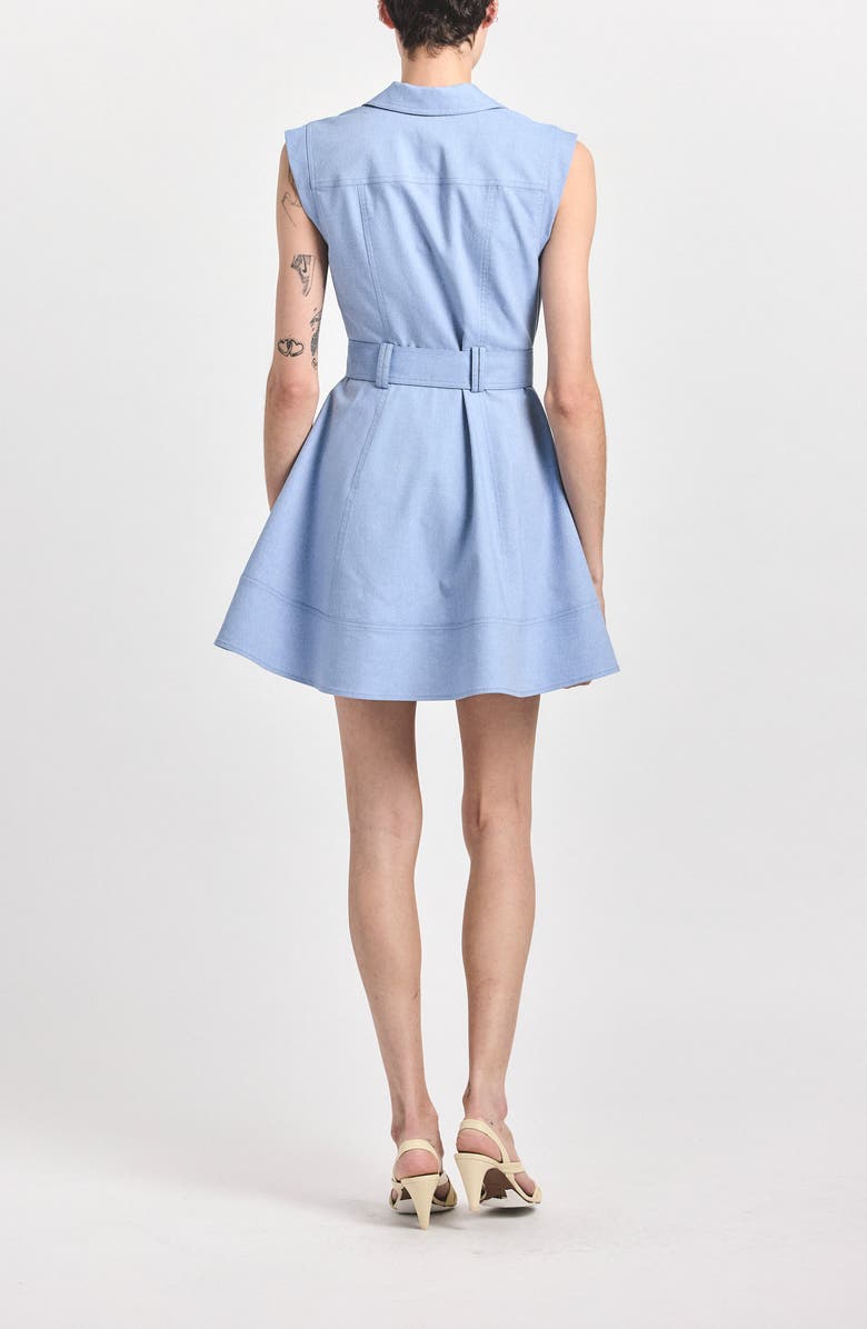 Derek Lam Lya Belted Shirtdress, Alternate, color, Cloud Blue