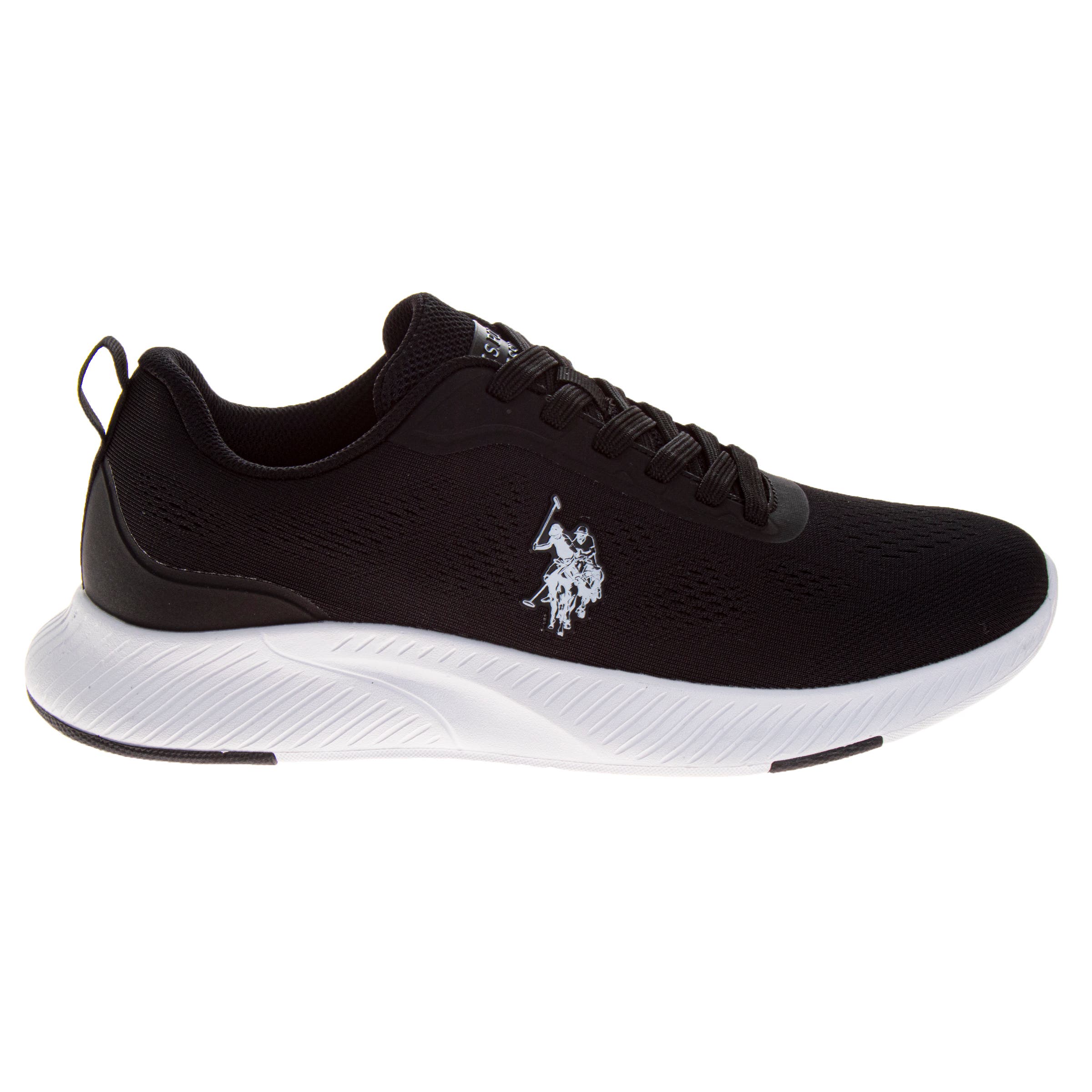 U.S. POLO ASSN US Polo Assn Sneaker Mens Adults, Alternate, color, Black White