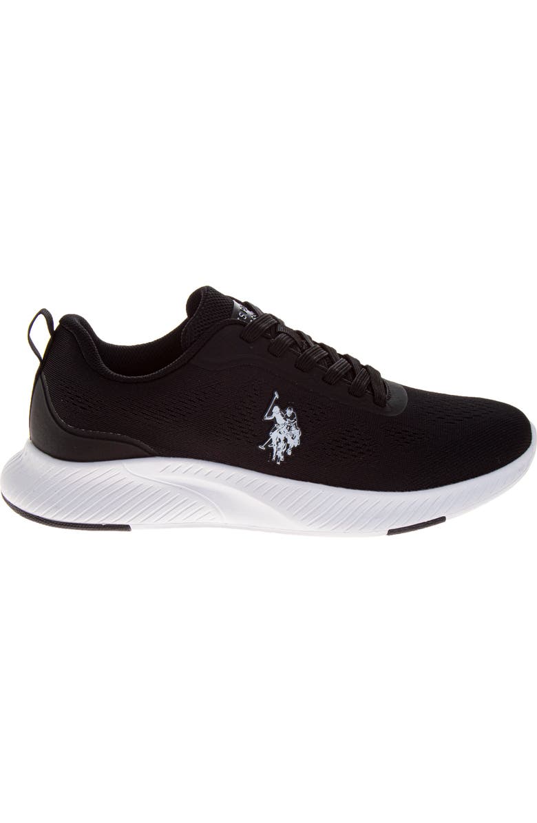U.S. POLO ASSN US Polo Assn Sneaker Mens Adults, Alternate, color, Black White