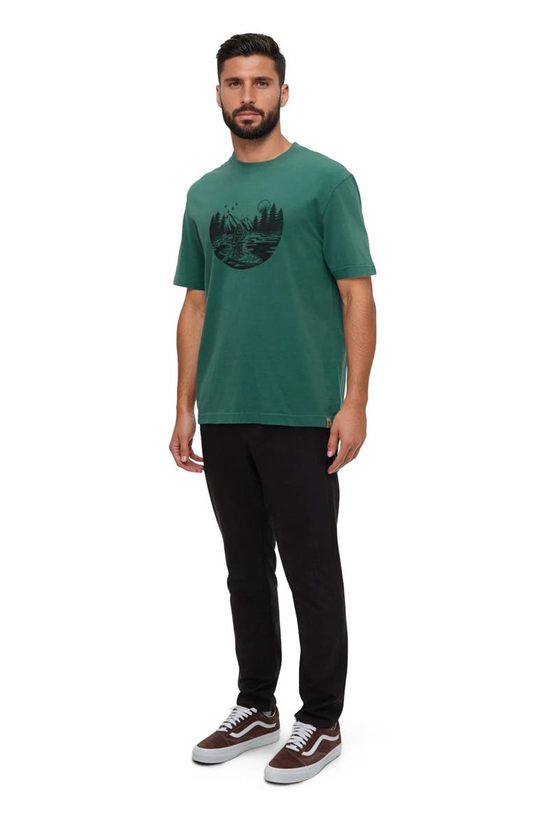 Regenerative Lake Life Portal T-Shirt, Main, color, Tidal Teal/Meteorite Black