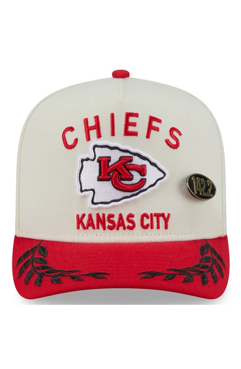 New Era Men's New Era Cream/Red Kansas City Chiefs 2025 NFL Draft A-Frame 59FIFTY Fitted Hat, Alternate, color, Cream