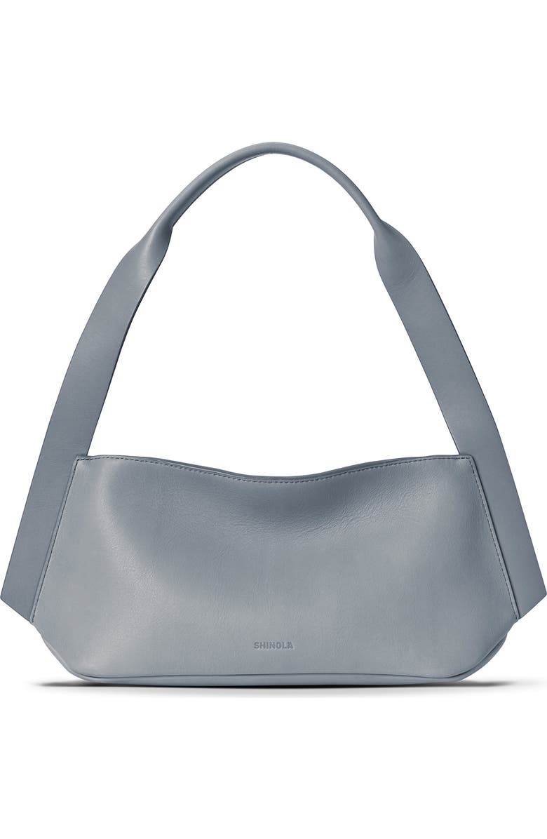 Shinola Small Derby Leather Shoulder Bag, Main, color, Mist