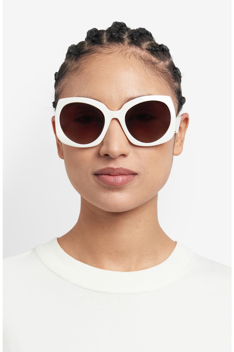 57mm Gradient Butterfly Sunglasses, Alternate, color, 0SZJ-HA