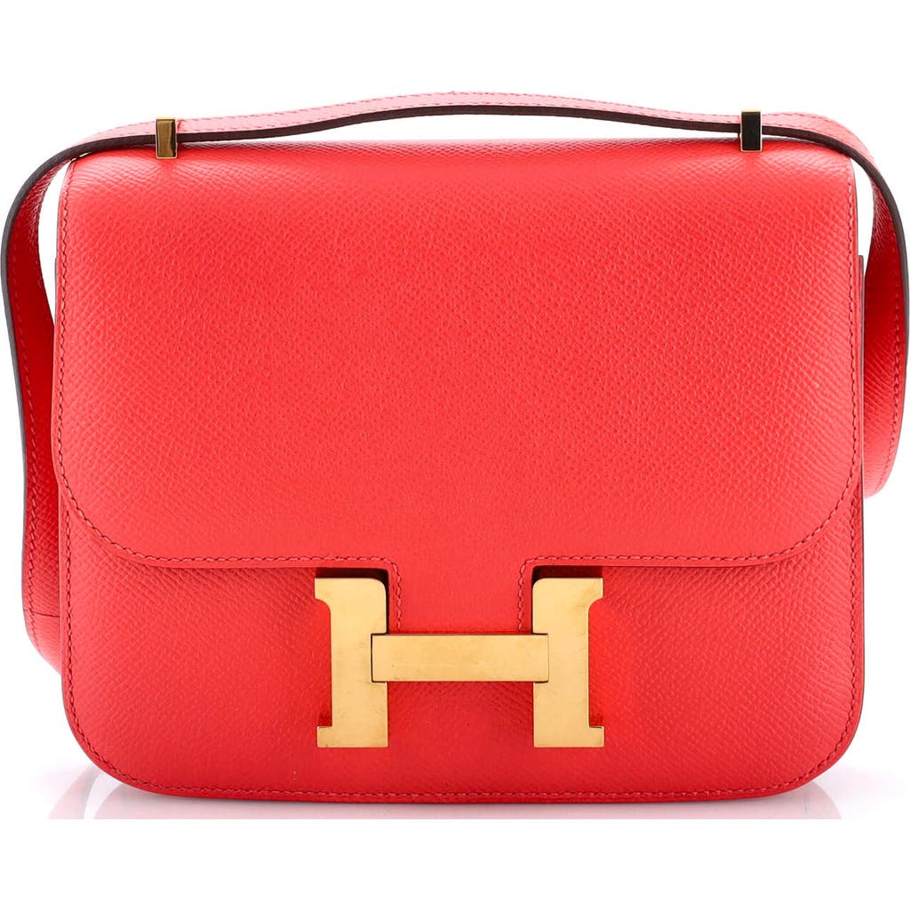 Pre-owned Hermes Hermes Constance Bag Epsom 18 In Red