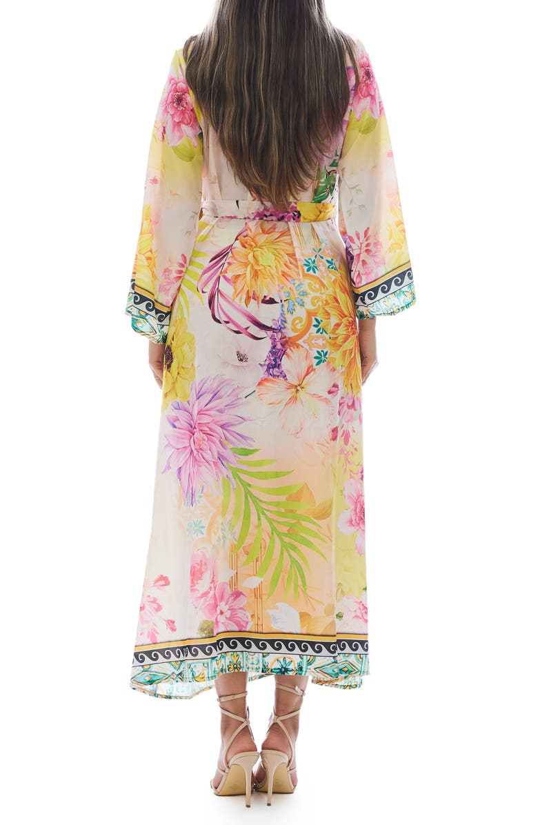 RANEES Floral Duster, Alternate, color, Yellow
