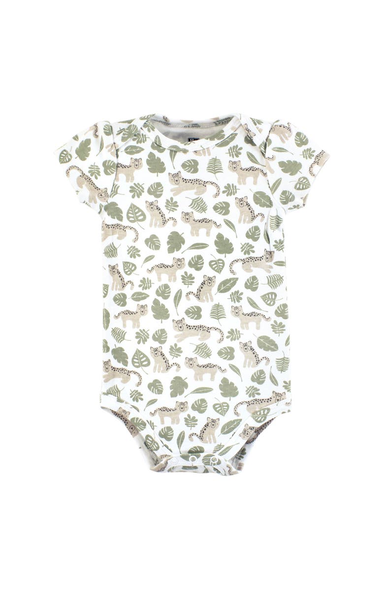 Hudson Baby Comfortable All-Cotton Bodysuit 3Pk, Alternate, color, Wild Cheetah