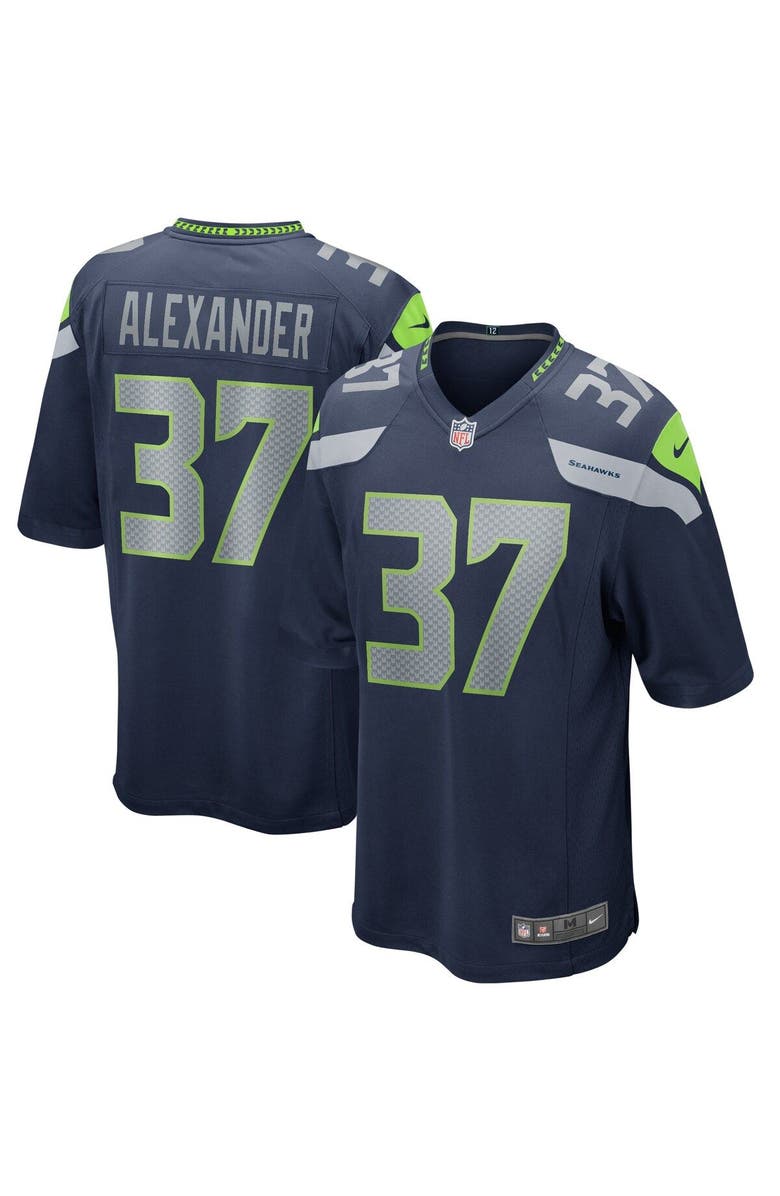 Nike Men's Nike Shaun Alexander College Navy Seattle Seahawks Game Retired Player Jersey, Main, color, 
