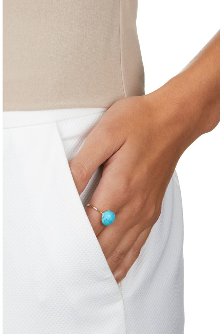 Nura Pebble Stacking Ring, Alternate, color, TURQUOISE