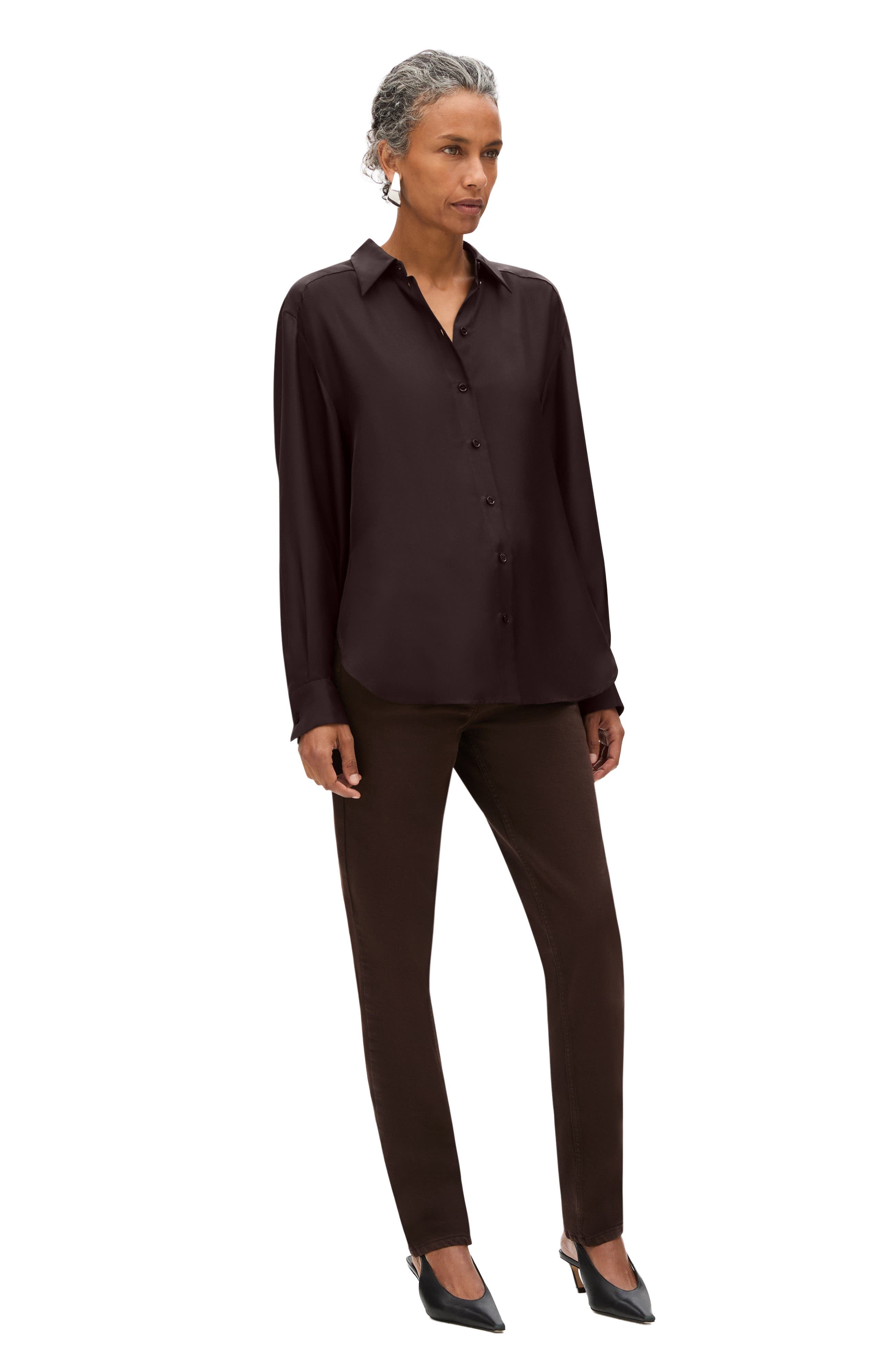 Silk Pleat Back Shirt - image 4