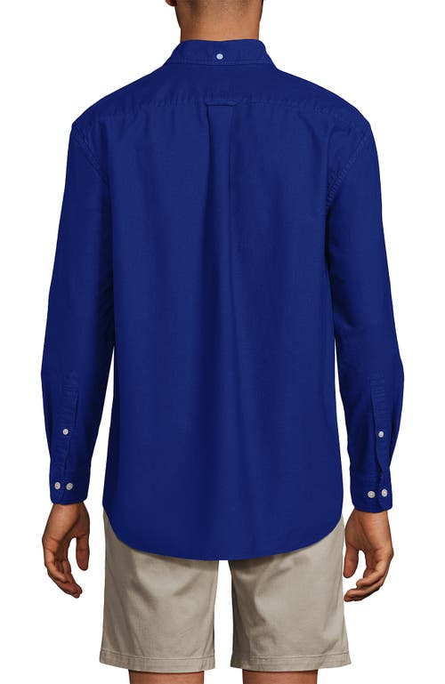 Lands' End Relaxed Sail Rigger Oxford Shirt In Blue