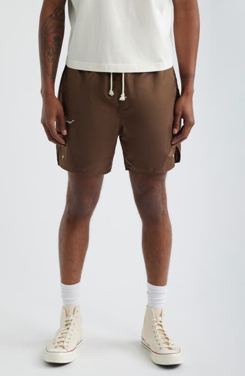 Olympic Embroidered Logo Nylon Shorts