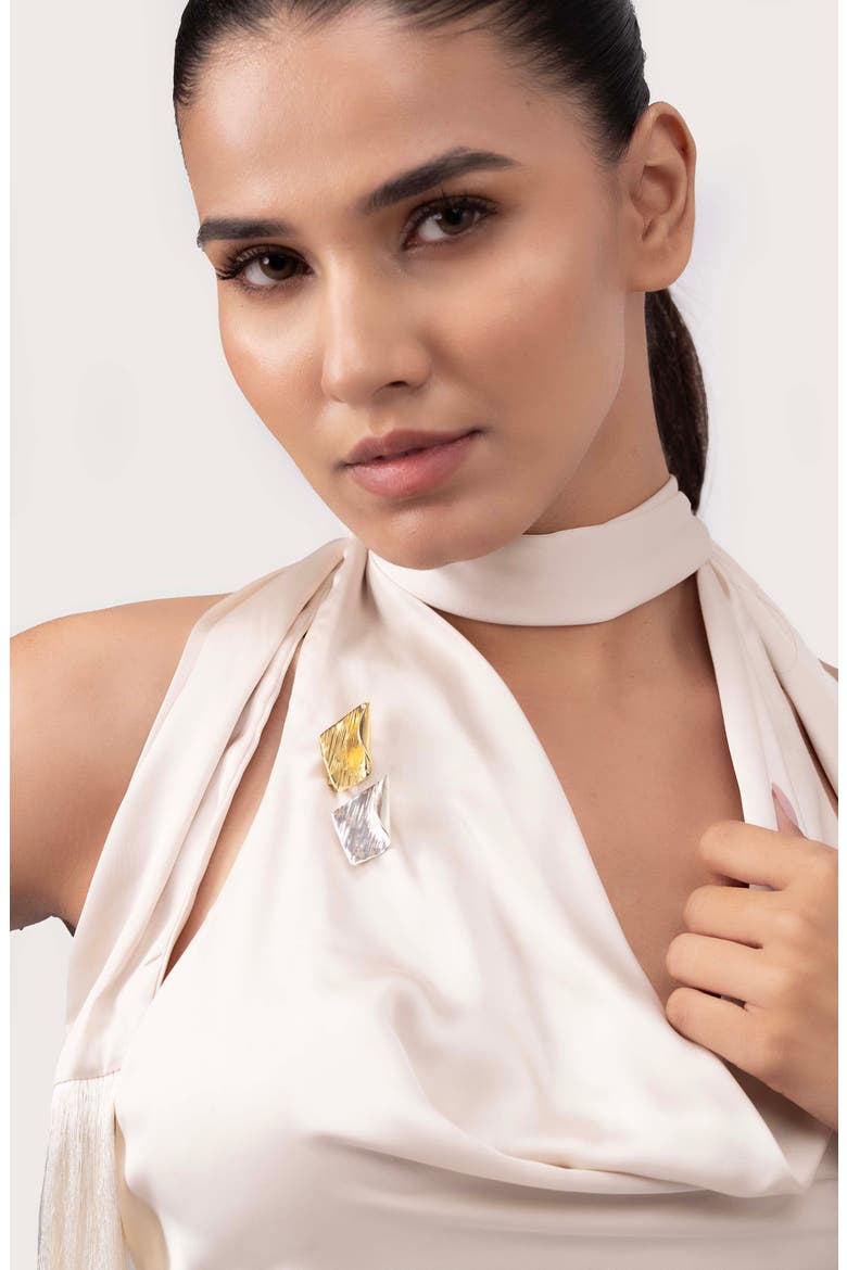 Talia Brooch, Alternate, color, 16K GOLD PL