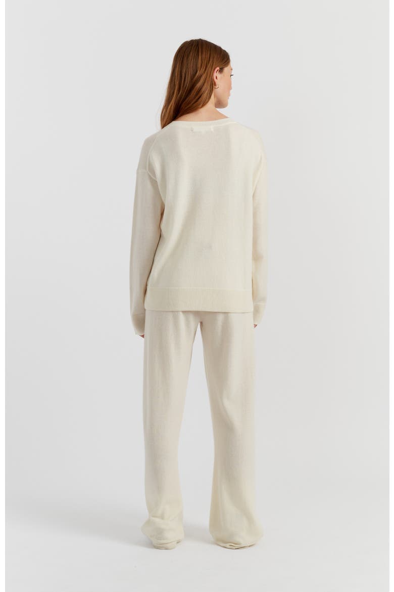 Wool-Cashmere Miffy Peek-Pocket Sweater, Alternate, color, Cream