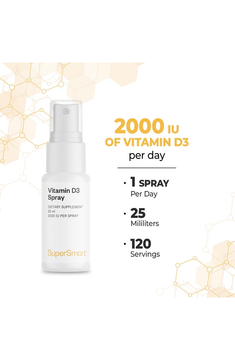 SuperSmart Vitamin D3 Spray 2000 IU, Alternate, color,