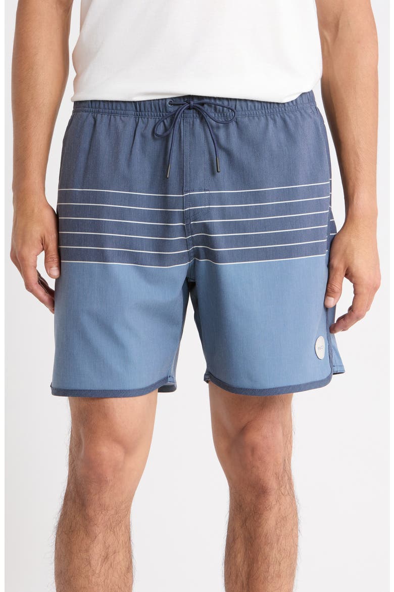 Yogger Hybrid Drawstring Shorts, Main, color, MOODY BLUE