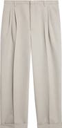 Bottega Veneta Pleated Dry Wool Mélange Toile Trousers