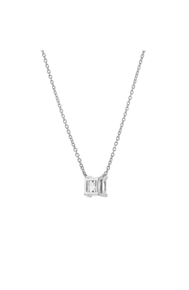 LuvMyJewelry Princess Charm 14K Gold Lab Grown Diamond Necklace - 1.50 ct, Alternate, color, 14K White Gold