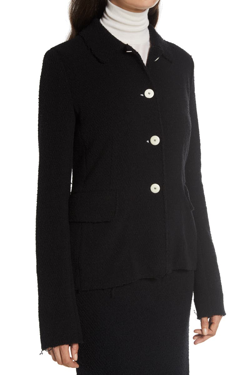 The Row Annica Bouclé Jersey Jacket, Alternate, color,