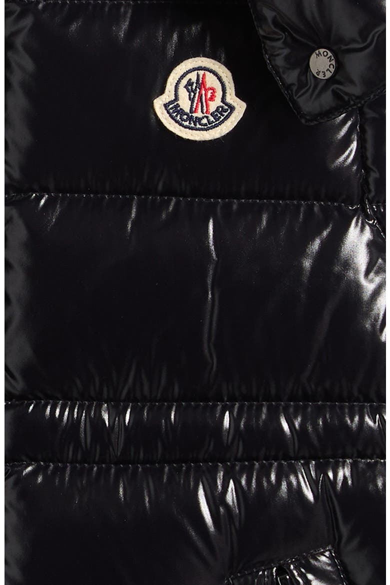 Kids' Ania Down Hooded Puffer Vest, Alternate, color, BLACK