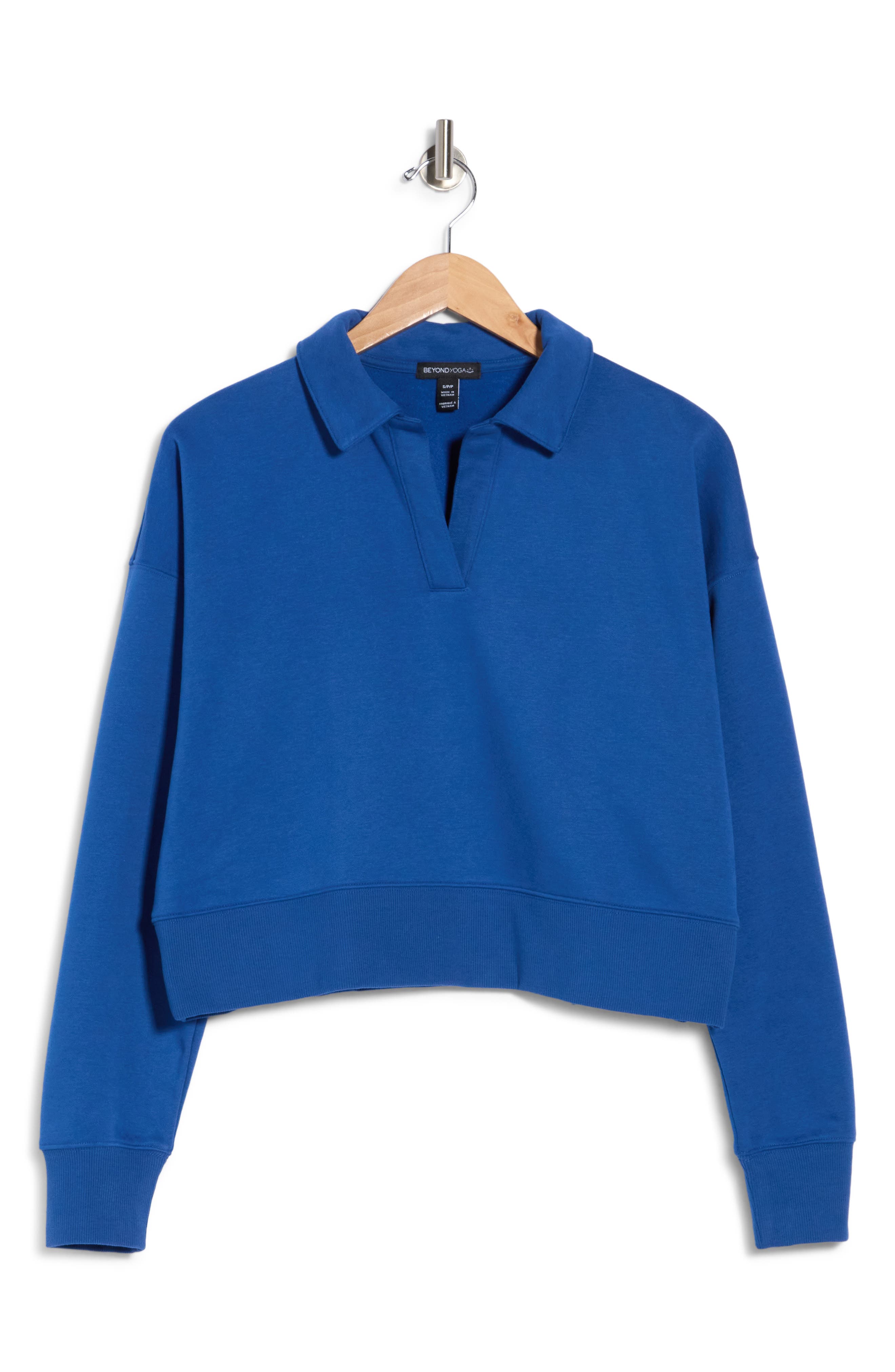Beyond Yoga Luxfleece Johnny Collar Pullover Sweater (Women ...