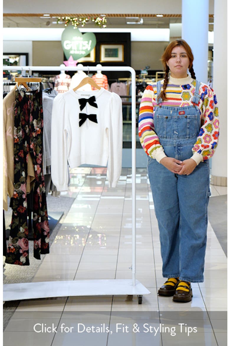 Doris Velvet Bow Sweater video