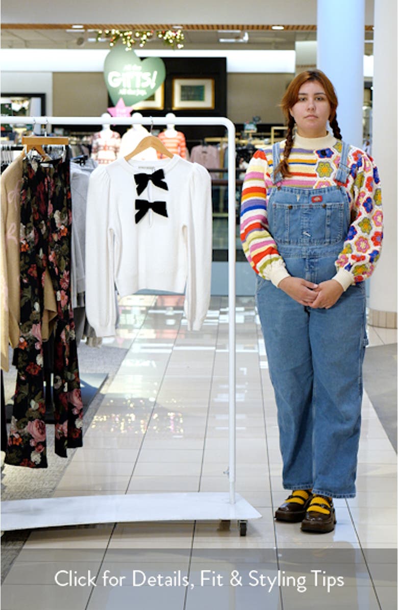 Doris Velvet Bow Sweater, sales video thumbnail