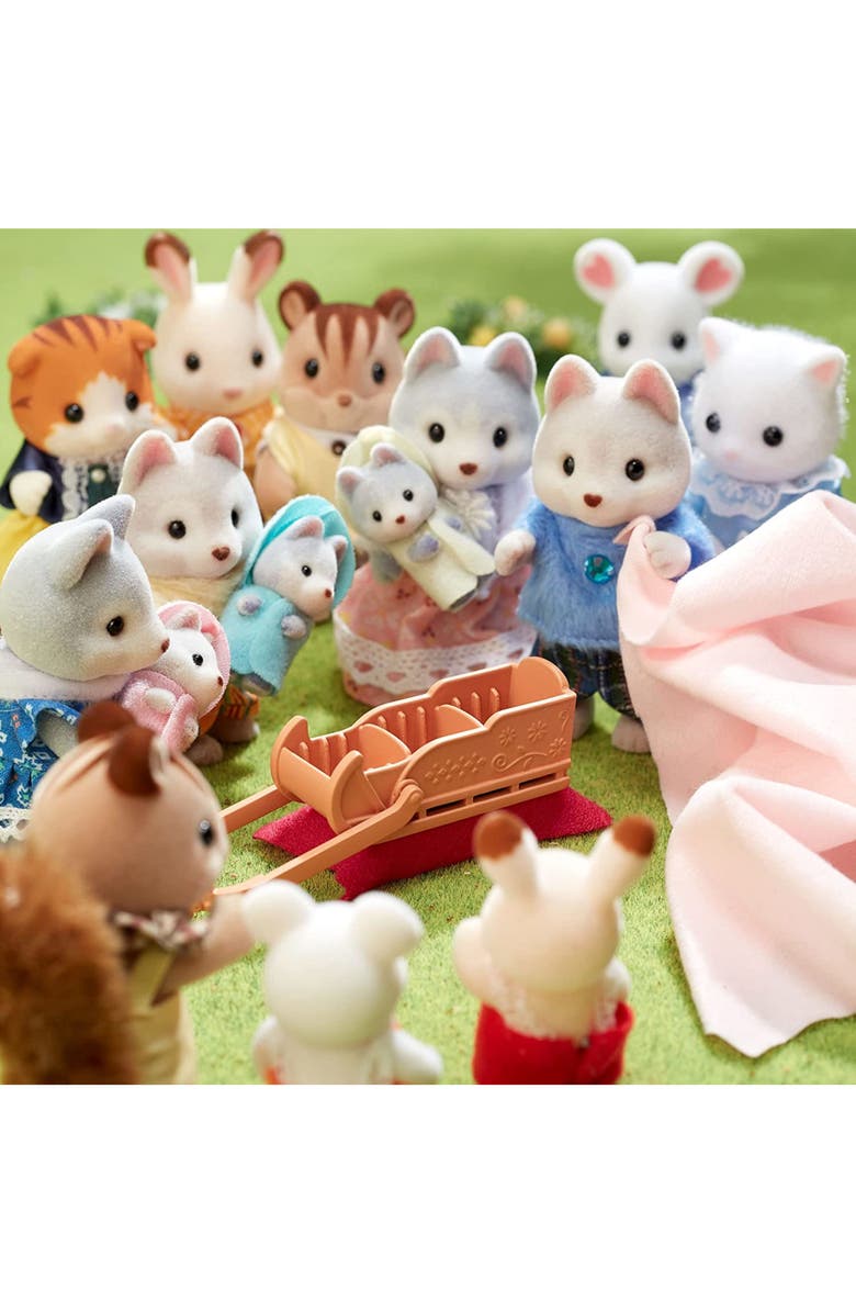 Calico Critters Husky Family, Alternate, color, Multi