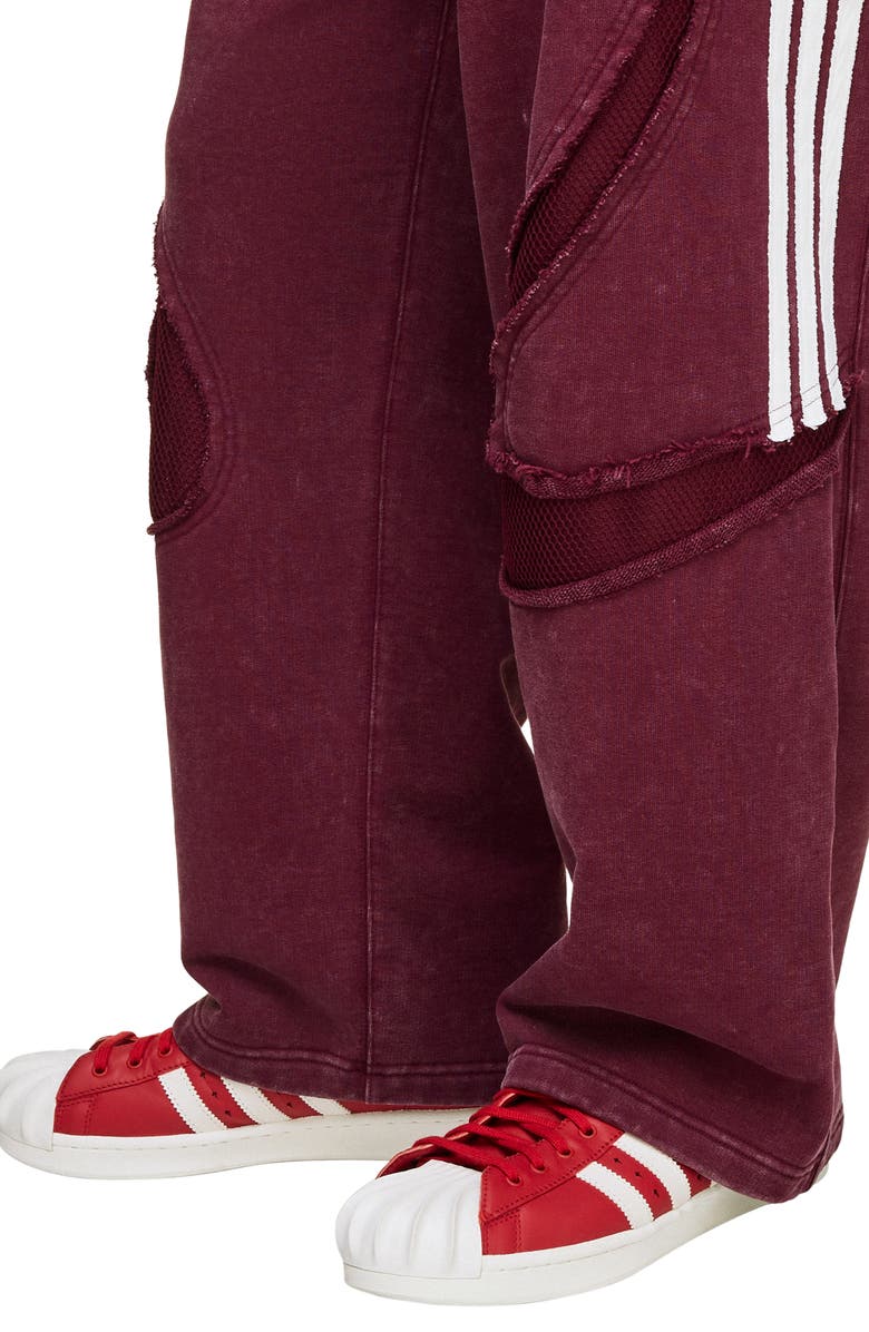 adidas Mesh Detail Relaxed Sweatpants, Alternate, color, 
