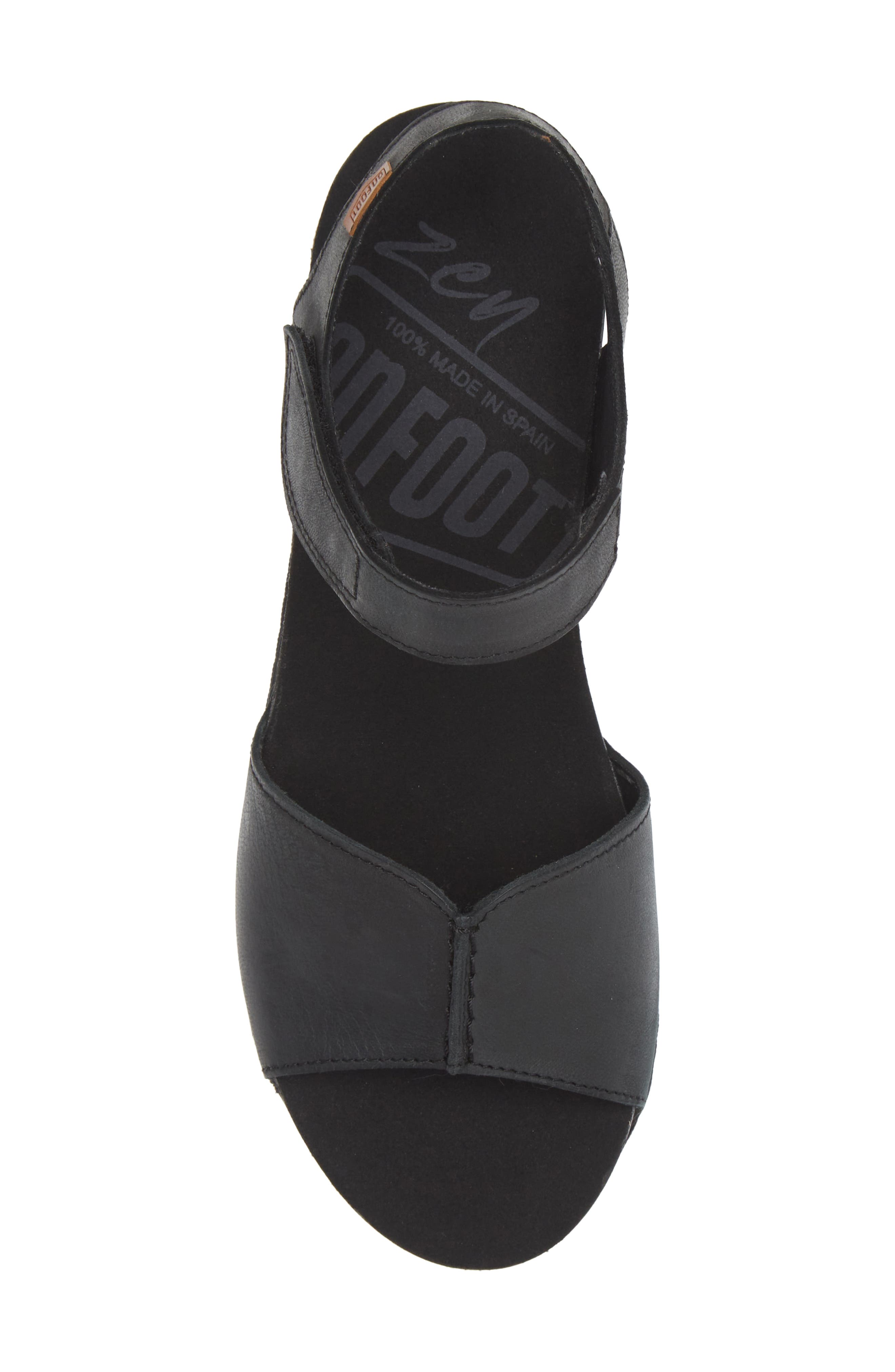 On Foot Samoa 310 Wedge Sandal, Alternate, color, Black