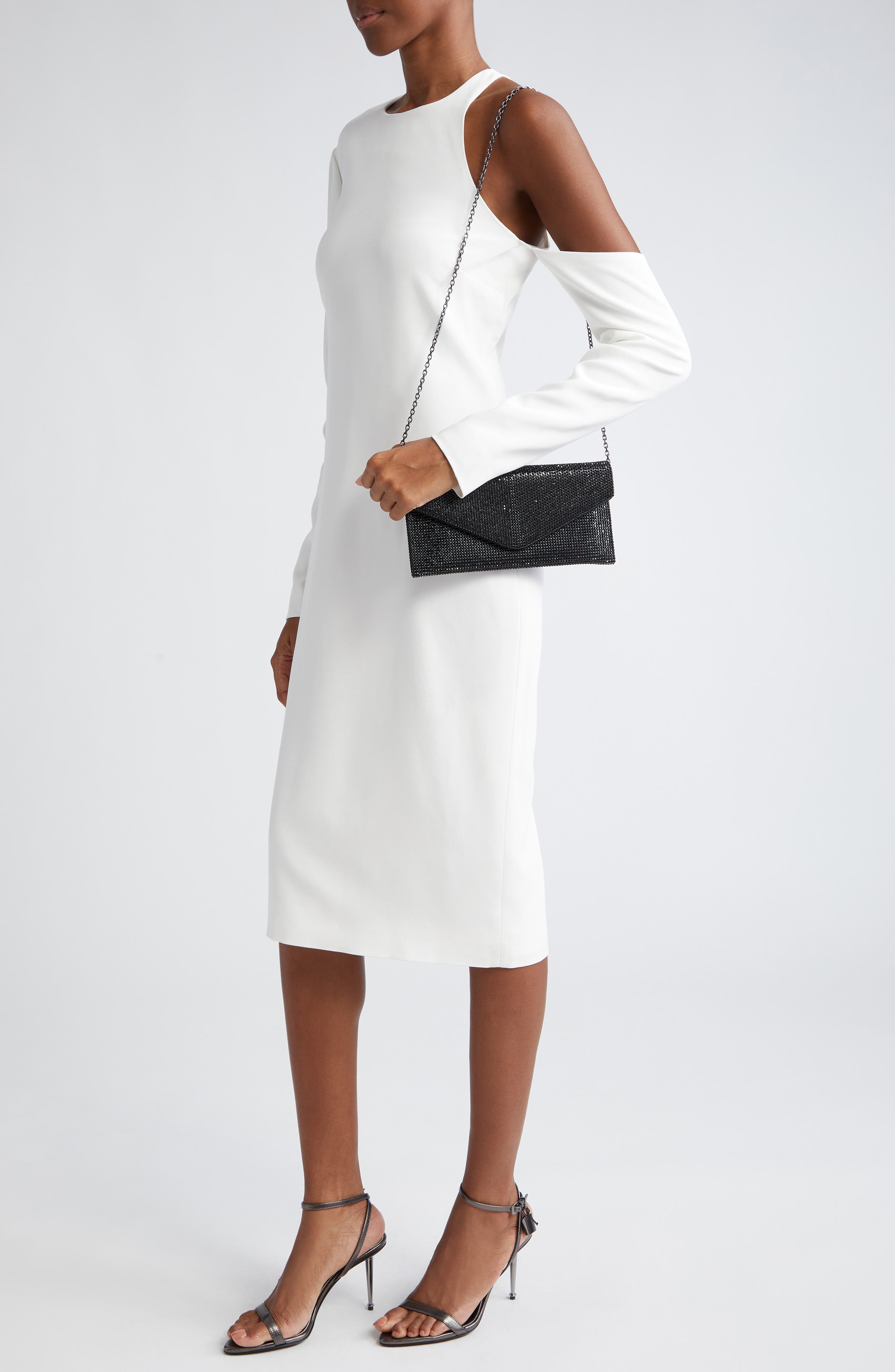 JUDITH LEIBER COUTURE Beaded Envelope Clutch, Alternate, color, 