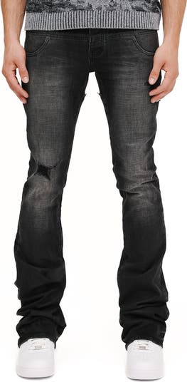Paint Splatter Ripped Knee Skinny Jeans